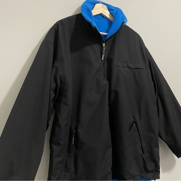 Guinness Official Merchandise 1/4 Zip Jacket Black Blue Reversible L/XL Rare - Picture 5 of 14